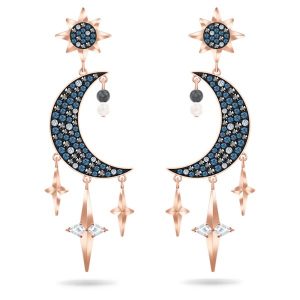 Pendientes Luna y estrella Swarovski