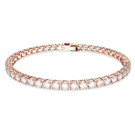 Pulsera Swarovski, Matrix tennis oro rosa