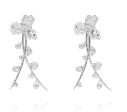 Pendientes Marina García, Guipur Cruzado