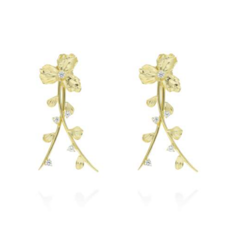 Pendientes Marina García, Guipur cruzado