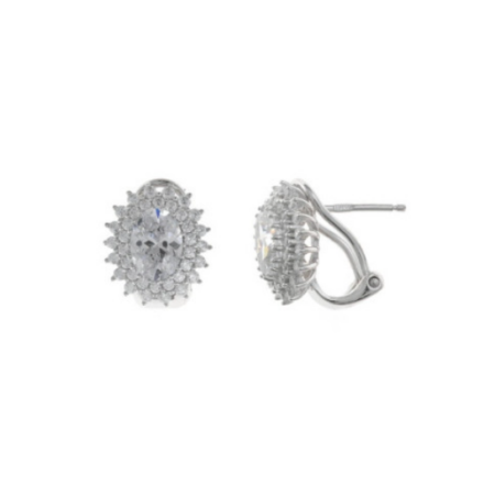 Pendientes Salvatore, Crown, Blancos