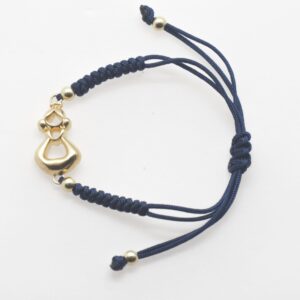 Pulsera Manchega Volumen Macramé, Baño de oro