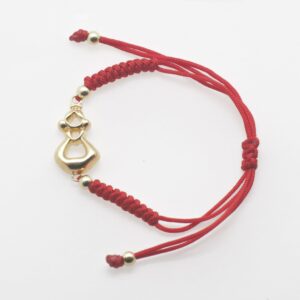 Pulsera Macramé Manchega Volumen, Baño de Oro