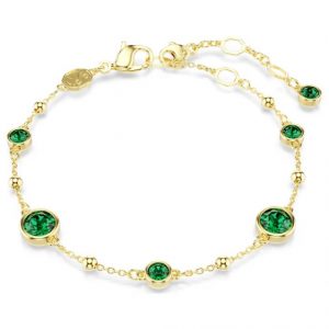 Pulsera Swarovski, Imber, Verde Oro