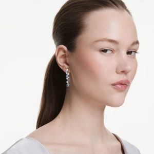 Pendientes Swarovski, Constella, Azul Rodio