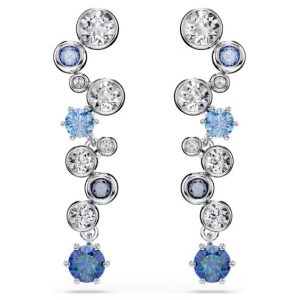 Pendientes Swarovski, Constella, Azul Rodio