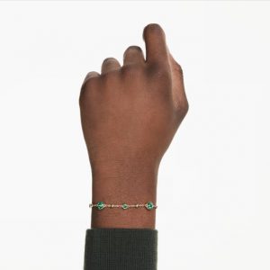 Pulsera Swarovski, Imber, Verde Oro