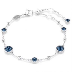 Pulsera Swarovski, Imber, Azul Rodio