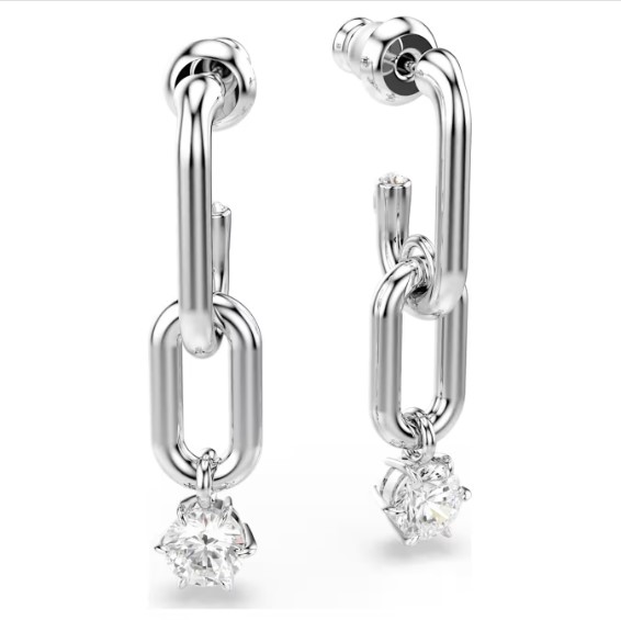 Pendientes Swarovski, Constella, Blancos Rodio