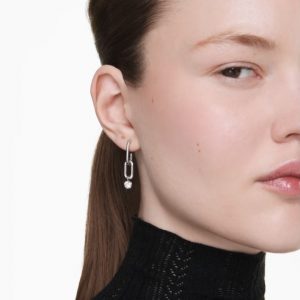 Pendientes Swarovski, Constella, Blancos Rodio