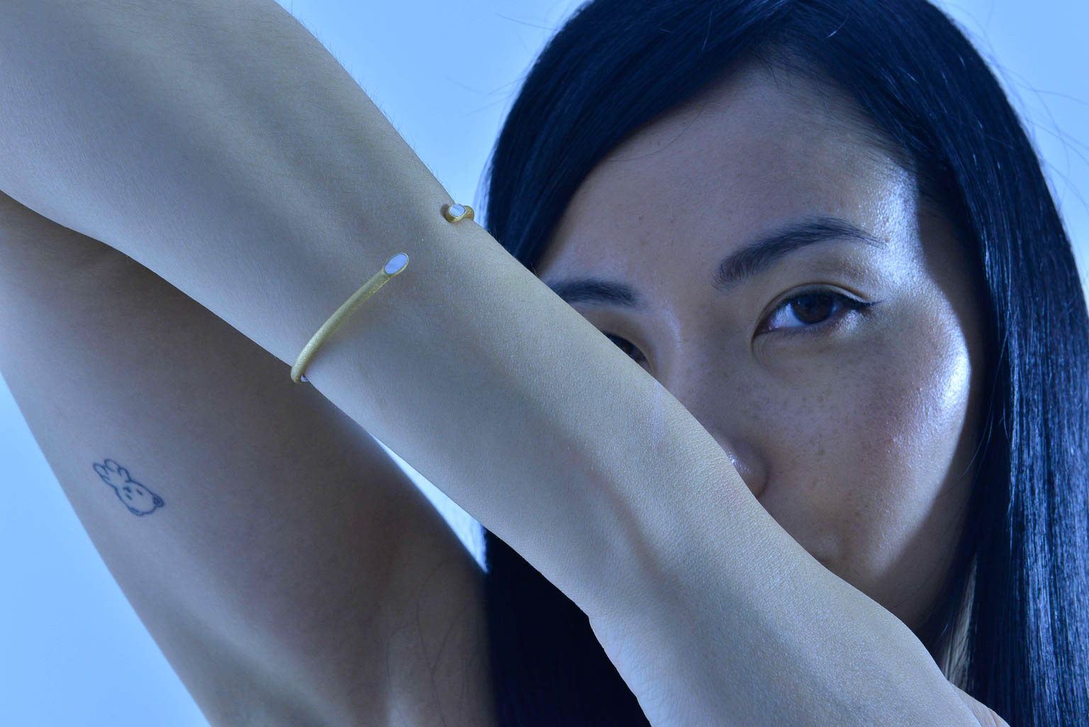 Pulsera Caña Salvatore, Life In Gold, Madre Perla