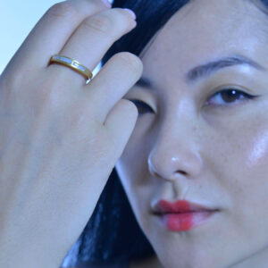 Anillo Ovalado Salvatore, Life In Gold, Madre Perla