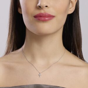 Colgante Cruz con Diamantes Mabina, 0,027 ct