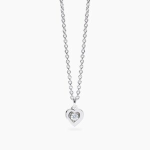 Colgante Corazón con Diamante Mabina, 0,06 ct