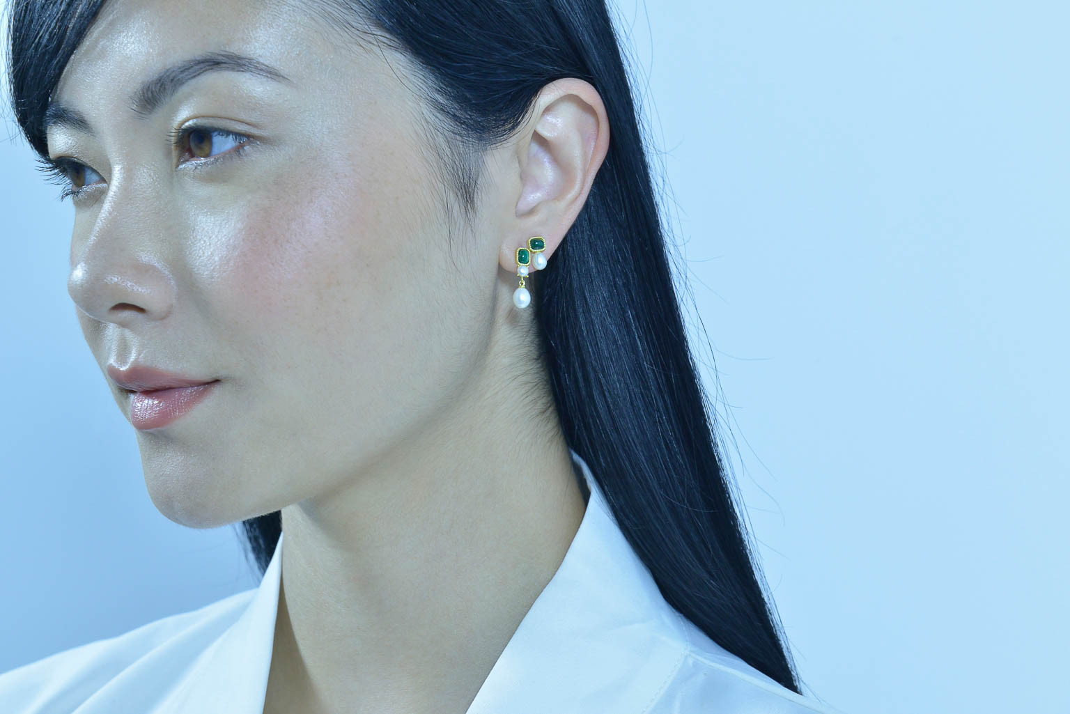 Pendientes Malaquita Salvatore, Heritiere