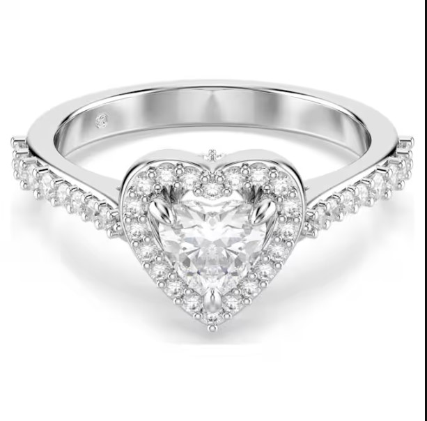 Anillo Corazón Swarovski, Una Angelic Oro