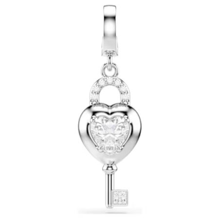 Charm Corazón Con Llave Swarovski, Ydillia Rodio