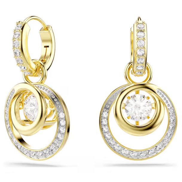 Pendientes Swarovski, Hyperbola Blancos Oro