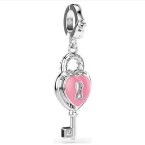 Charm Corazón Con Llave Swarovski, Ydillia Rodio