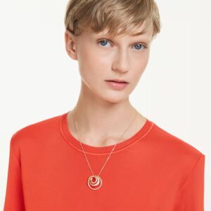 Collar Swarovski, Hyperbola Blanco Oro