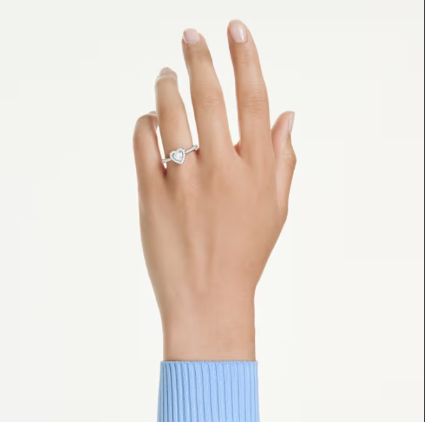 Anillo Corazón Swarovski, Una Angelic Oro