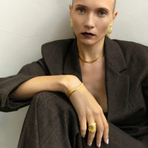 Pendientes Marina García, Tweed