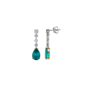 Pendientes Salvatore, Vibrant Pera Paraiba