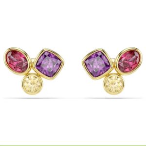 Pendientes De Botón Swarovski, Imber Multicolor