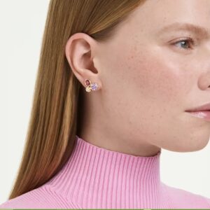Pendientes De Botón Swarovski, Imber Multicolor