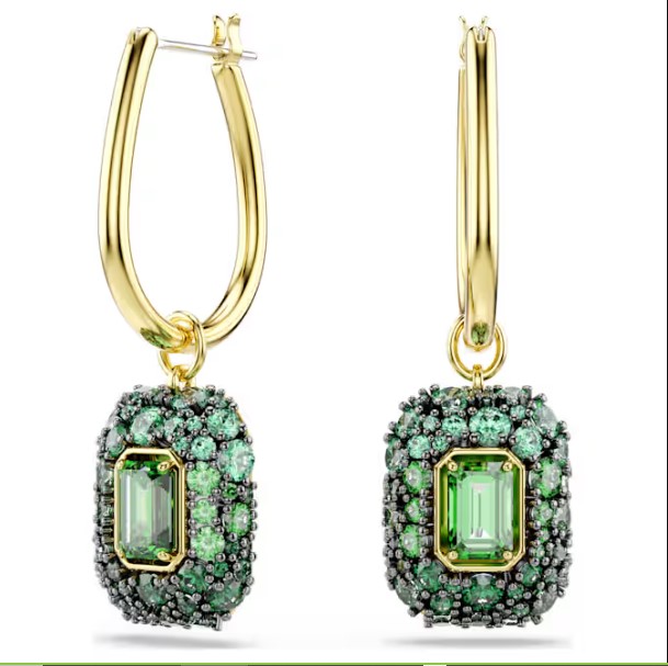 Pendientes Swarovski, Sublima Octogonales Verdes