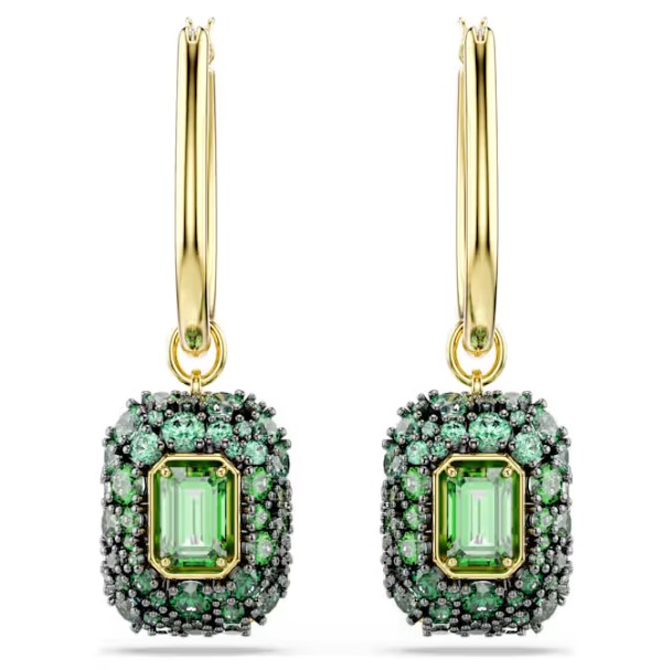Pendientes Swarovski, Sublima Octogonales Verdes