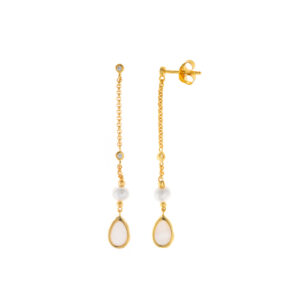 Pendientes Salvatore, Madre Perla y Circonitas