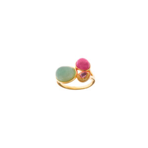 Anillo Salvatore, Nenuphar Aventurina y Calcedonia